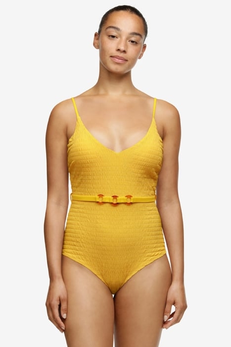 SW 1P WF TSHIRT PLUNGE BRIDGET BANANA MANDARINE 3