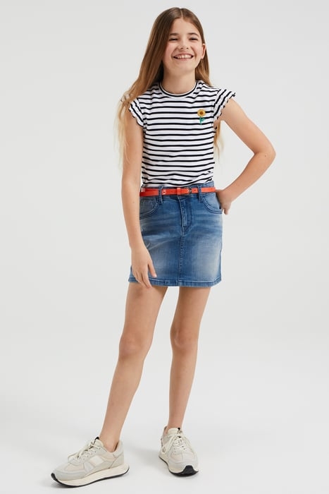 MEISJES DENIMROK BLUE 3