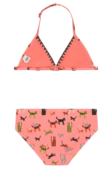 GIRLS LILY BIKINI SET WILDCATS STRAWBERRY PINK 2
