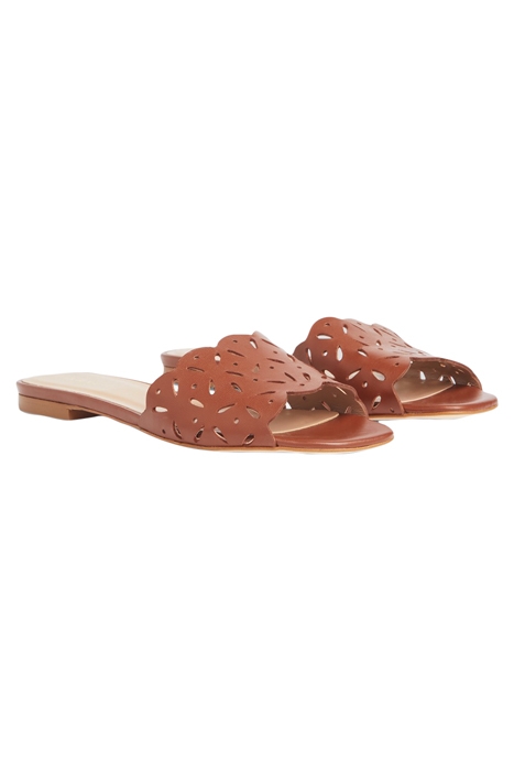 AMAYA SLIPPERS COGNAC 2