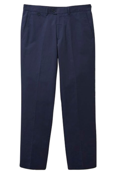 FO COTTON LINEN TROUSERS DARK NAVY 1