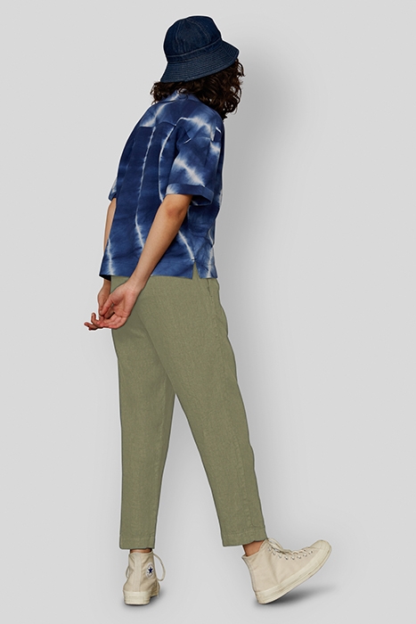 LOURDES LEAF GREEN LINEN LEAF GREEN LINEN 3