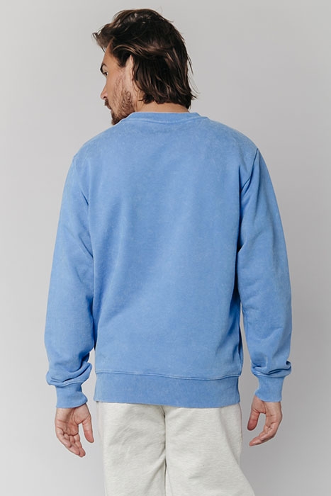 CR CLUB DE SPORT WASHED BASIC SWEAT BLUE 2