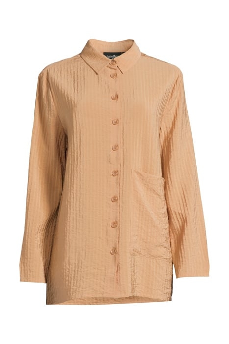 NORELL STRUCTURED SHIRT L/S FADED SAND 3