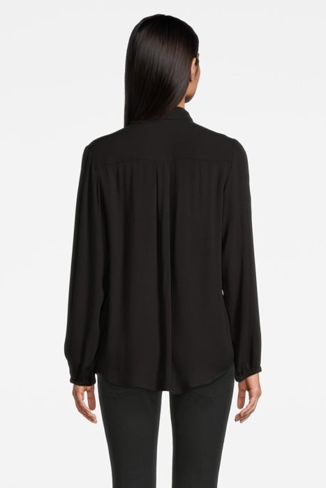 BLOUSE WOVEN LONG SLEEVES BLACK 2