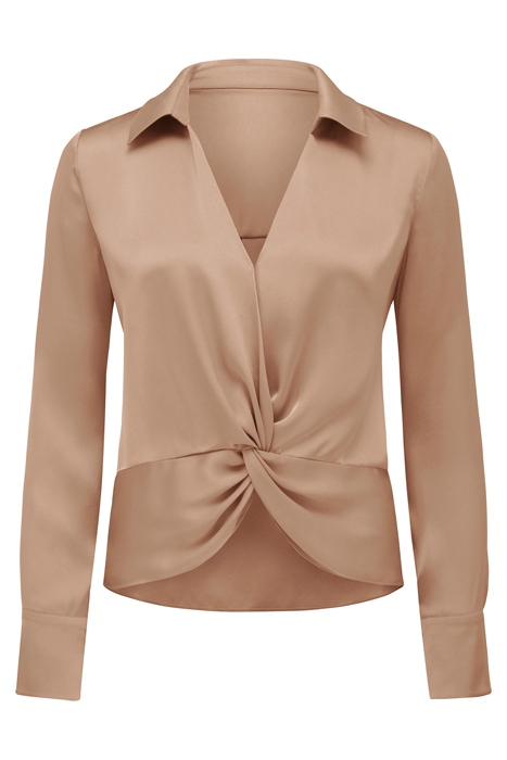 SKYE TWIST COLLAR BLOUSE BURNT ALMOND 6