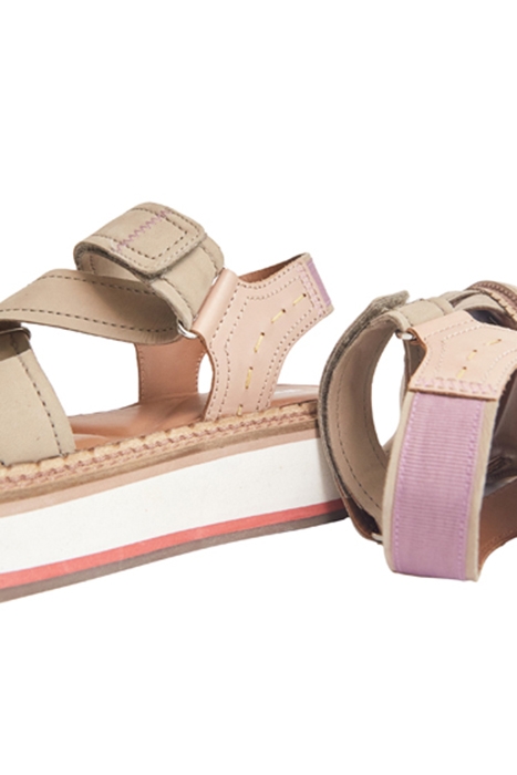 SPORTY LEATHER FLATFORM GREEN 4