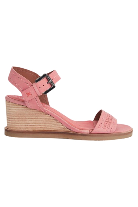 CRAFT LEATHER WEDGE SANDAL MID PINK 1