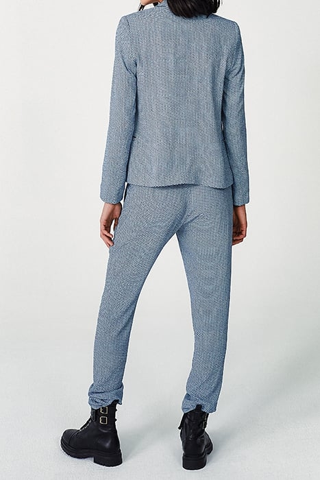 MICRO-GEOMETRIC MOTIF LONG STRAIGHT TROUSERS SUNSET LAGOON 3