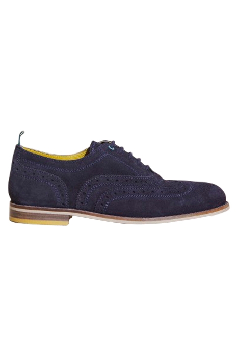 THISTLE LACE UP BROGUE NAVY MULTI 1