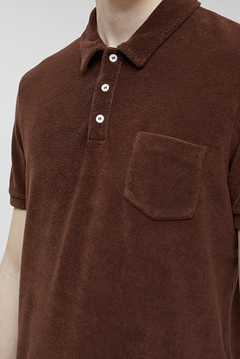 MEN SHORT SLEEVE POLO T-SHIRTS BRAZIL NUT 4