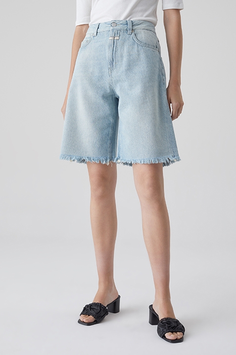 STRAIGHT LEG SHORTS MID BLUE 1