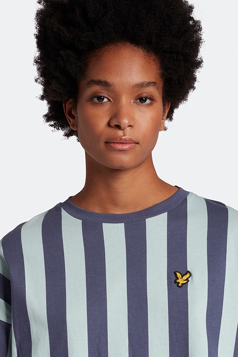 VERTICAL STRIPED T-SHIRT NIGHTSHADE BLUE 3