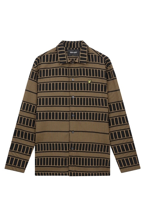 GRID OVERSHIRT CAMEL BRONZE/JET BLACK 5