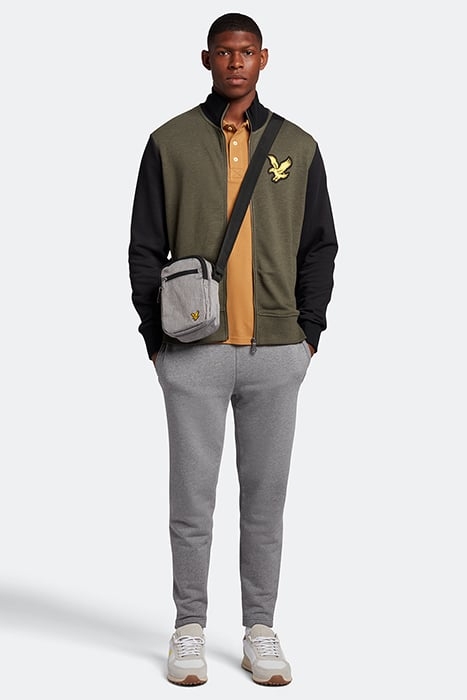 BLOCK MARL TRACK TOP OLIVE MARL/JET BLACK 3