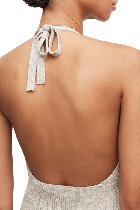 LEXI HALTER DRESS OYSTER SILVER 5