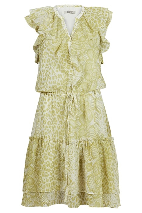 ALI NOCHE DRESS LIME GREEN 1