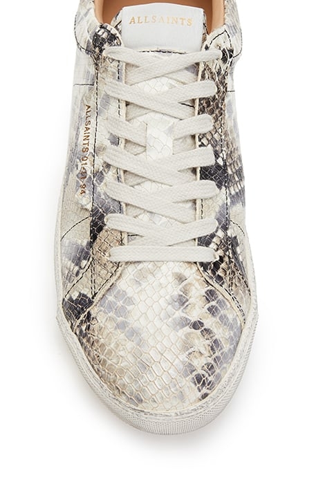 SHEER SNAKE SNEAKER TAUPE GREY 4