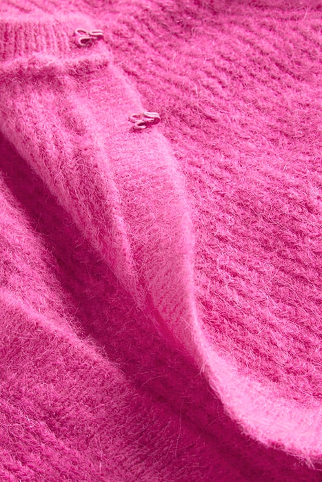 RIB KNIT BOLERO PNK 7