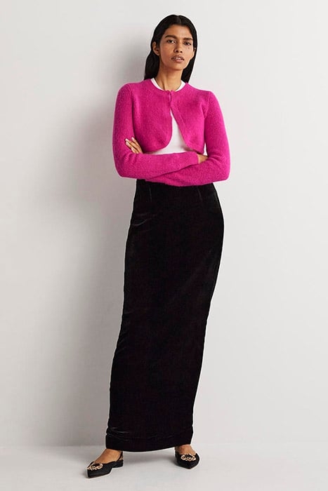 RIB KNIT BOLERO PNK 3