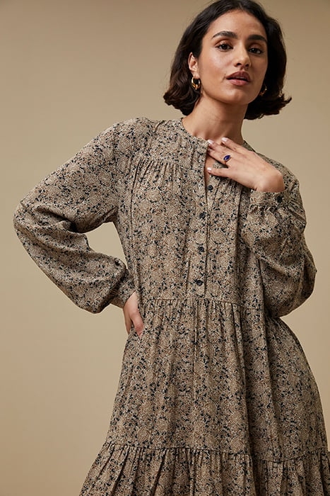 NONO OUTLINE FLOWER DRESS OUTLINE FLOWER PRINT 3