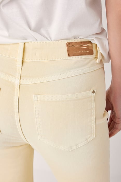 FLARED PANT SLUBBY STRETCH TWILL YELLOWS 4