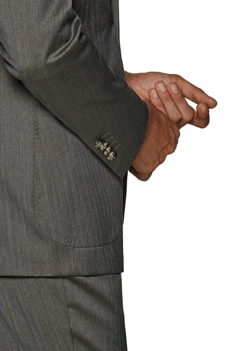 Green Herringbone Havana Suit 8