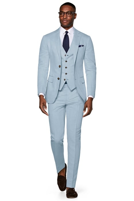 Light Blue Waistcoat 1
