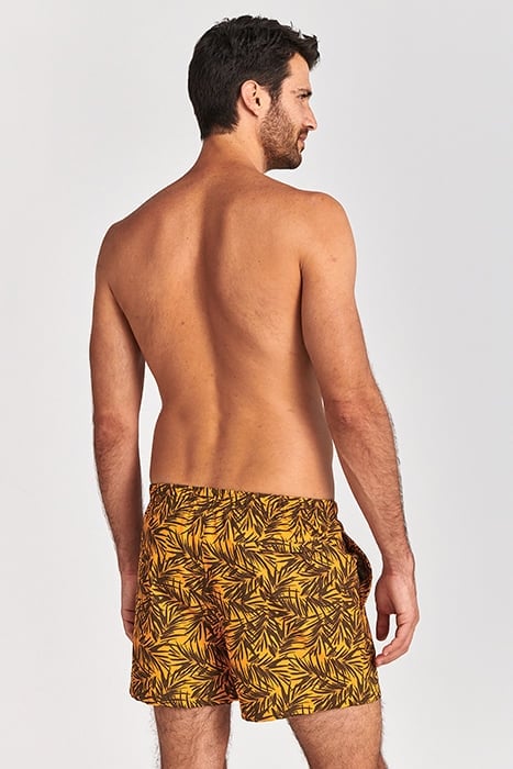 MEN SWIM SHORT BAMBOO 4-WAY STRETCH MARIGOLD ORANGE 3