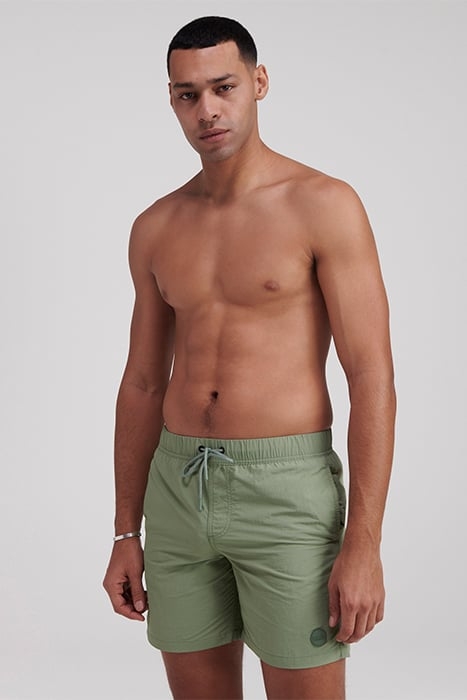 MEN SWIMSHORT NICK NYLON SOLID HEDGE GREEN 2