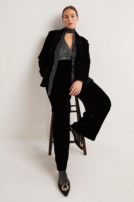 TWIST FRONT JERSEY TOP BLK 4