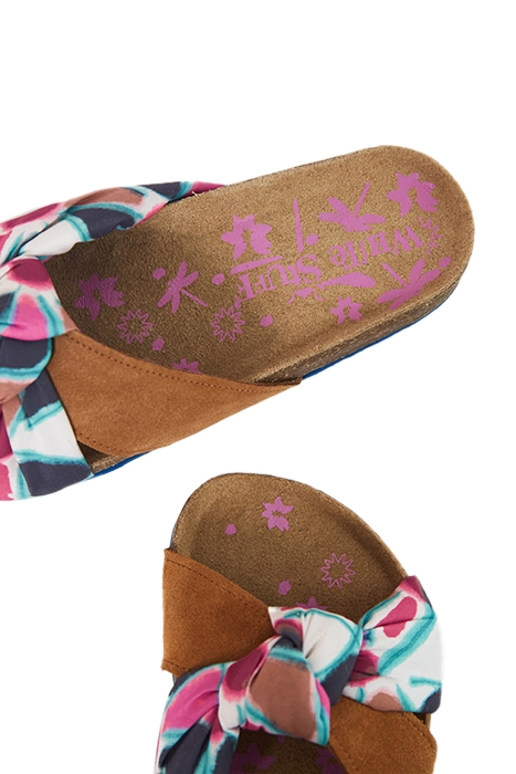 ISOBEL FABRIC FOOTBED TAN 4