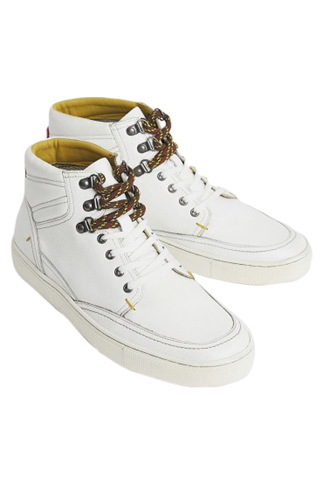 NOAH LEATHER HIGH TOP TRAINER BRIL WHITE 2
