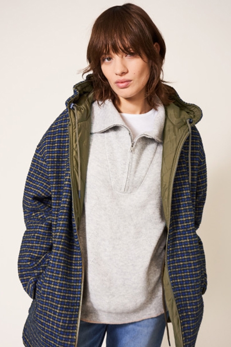 MARIELLA REVERSIBLE COAT NAVY 2