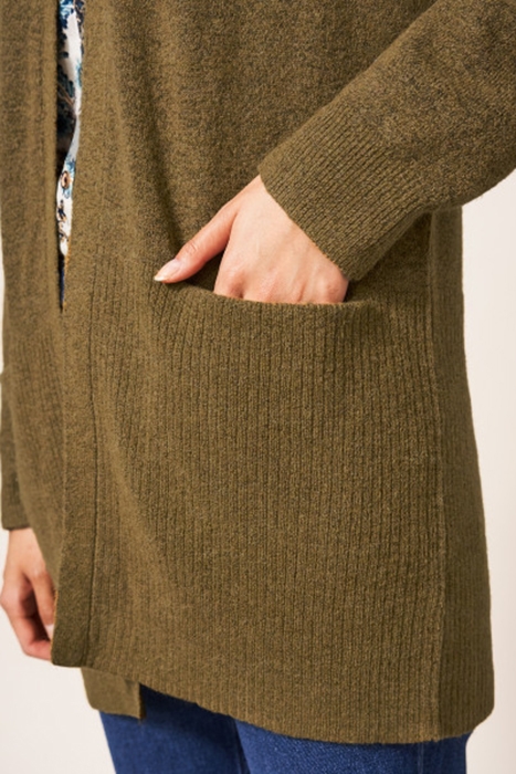 COSY CARDI KHAKI GRN 3
