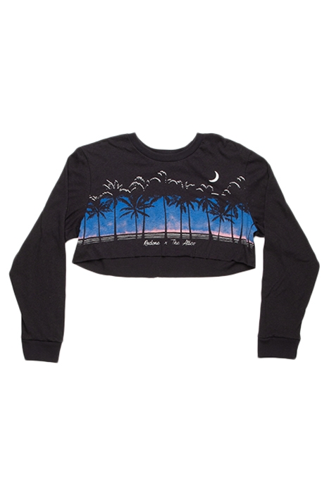 CROPPED LONG SLEEVE SUNSET STONE BLACK 1