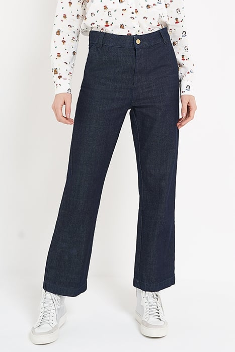 BLEACHED CROPPED SLIM JEANS WITH SLITS BRUT 1
