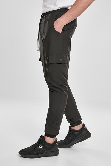 CARGO NYLON TRACK PANTS BLACK 5