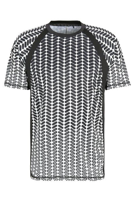 RADVILLE RAGLAN TEE EGRET FADE AOP 1