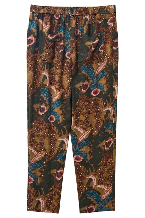 THEA PRINTED TROUSER TEAL 4