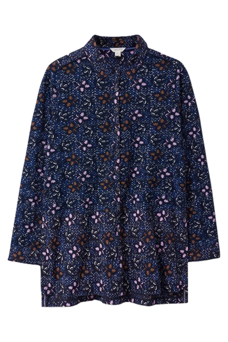 LOTTIE LONGLINE MIX SHIRT NAVY 1