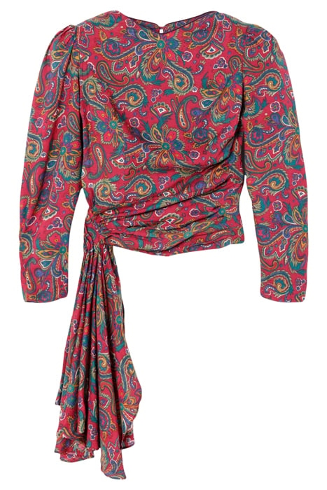 SIDE CASCADE BLOUSE ASSORTED 1