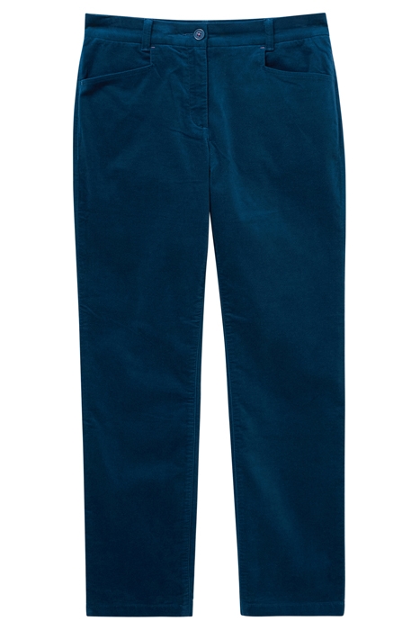 SIENNA STRETCH VELVET TROUSERS DK TEAL 1