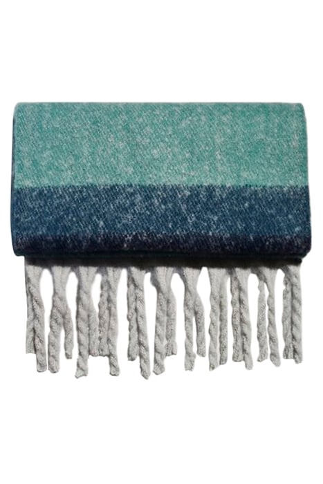 SUKI BRUSHED COLOURBLOCK SCARF BLUE MULTI 2