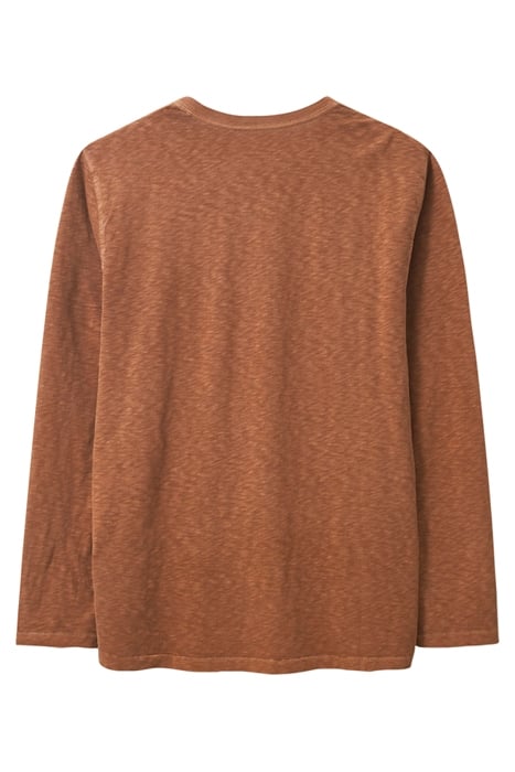 LONG SLEEVE ABERSOCH TEE DEEP BROWN 4