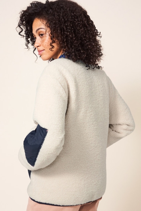 TAYLOR REVERSIBLE BORG JACKET IVORY 2