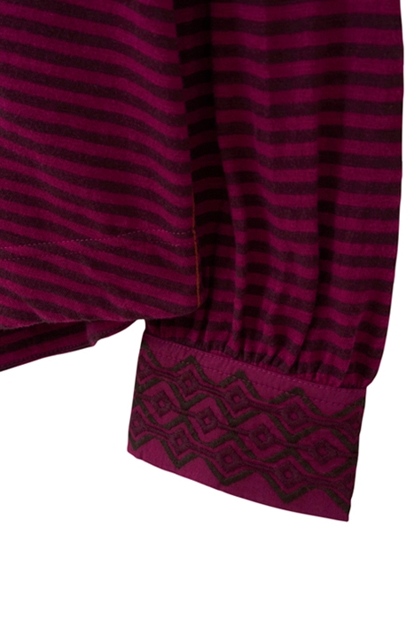 AGNES EMBROIDERED JERSEY SHIRT PINK MLT 5