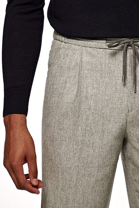 LIGHT GREY DRAWSTRING AMES TROUSERS 4