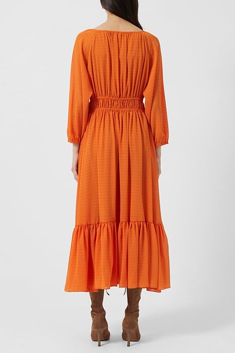 ANNA CORA PLEAT BUT DO MA DRES BURNT ORANGE 2