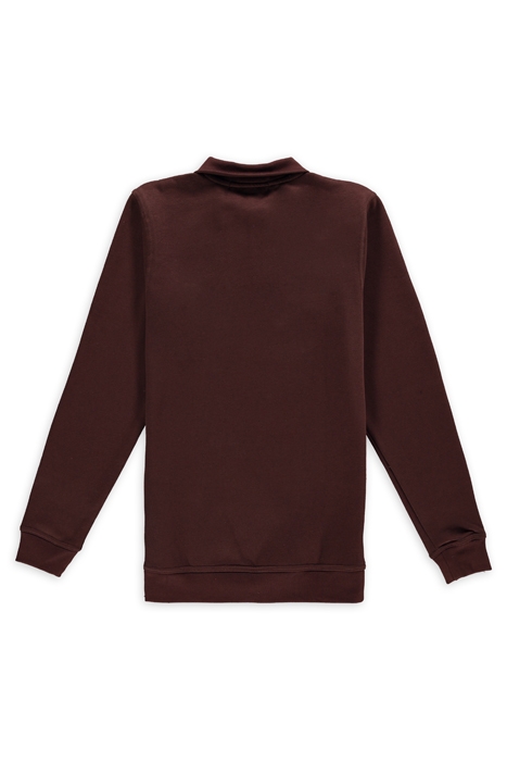 PREMIUM POLO SWEATER BROWN 2